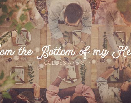 From the Bottom of My Heart
